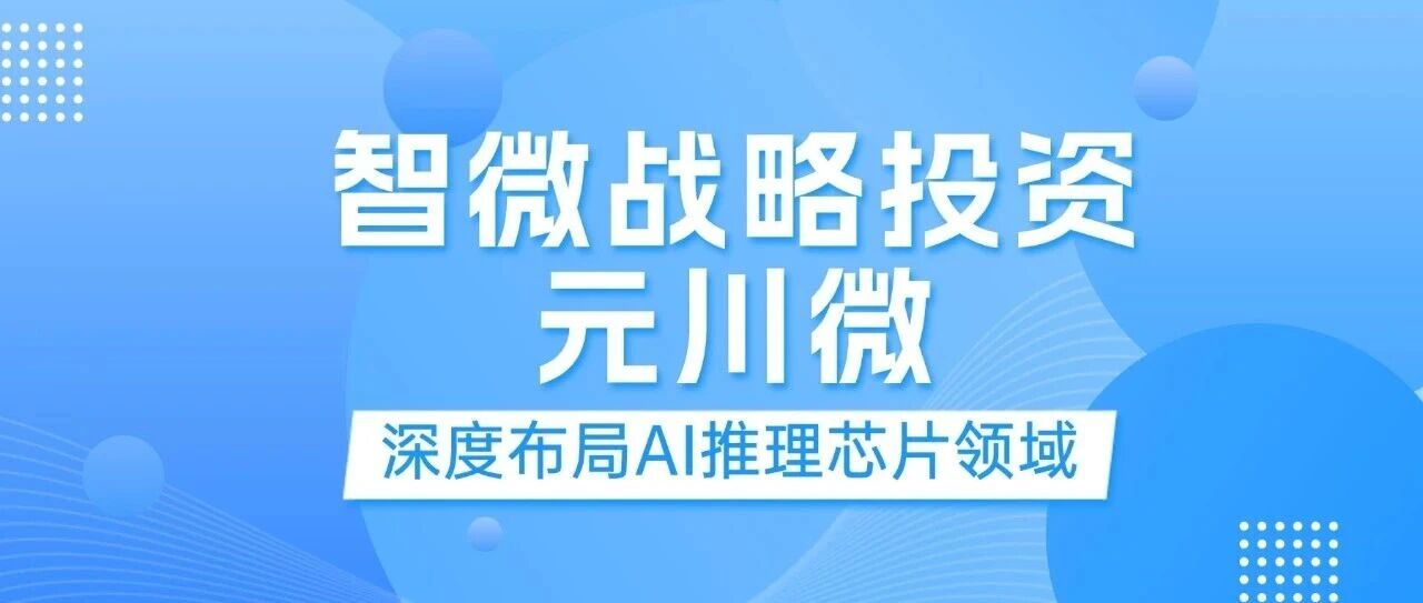 K8凯发智能战略投资元川微， 加码边缘及端侧AI推理赛道